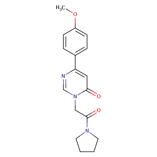 6-(4-methoxyphenyl)-3-[2-oxo-2-(pyrrolidin-1-yl)ethyl]-3,4-dihydropyrimidin-4-one