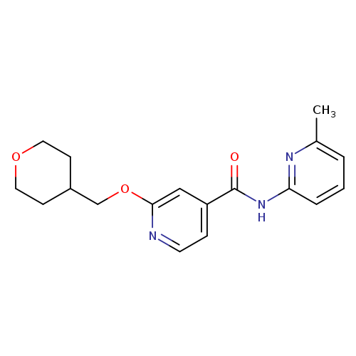 N-(6-methylpyridin-2-yl)-2-[(oxan-4-yl)methoxy]pyridine-4-carboxamide