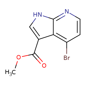 1H-Pyrrolo[2,3-b]pyridine-3-carboxylic acid, 4-bromo-, methyl ester