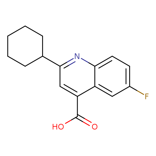 2-cyclohexyl-6-fluoroquinoline-4-carboxylicacid