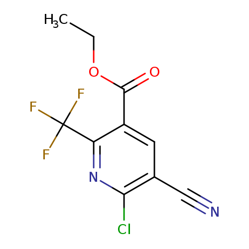 3-Pyridinecarboxylic acid, 6-chloro-5-cyano-2-(trifluoromethyl)-, ethyl ester
