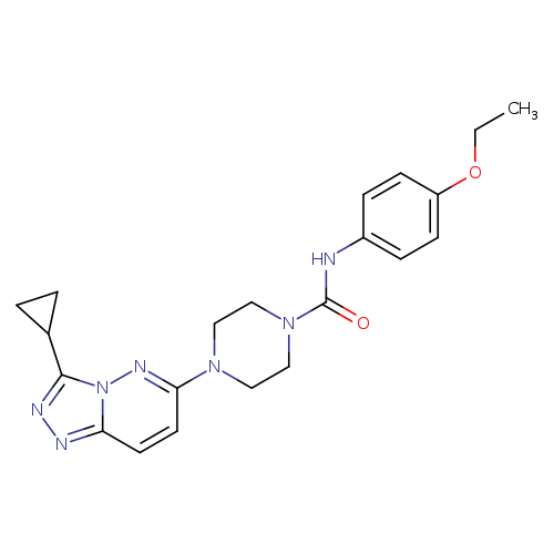 4-{3-cyclopropyl-[1,2,4]triazolo[4,3-b]pyridazin-6-yl}-N-(4-ethoxyphenyl)piperazine-1-carboxamide