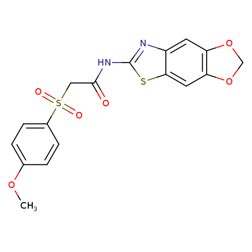 N-{4,6-dioxa-10-thia-12-azatricyclo[7.3.0.0^{3,7}]dodeca-1(9),2,7,11-tetraen-11-yl}-2-(4-methoxybenzenesulfonyl)acetamide