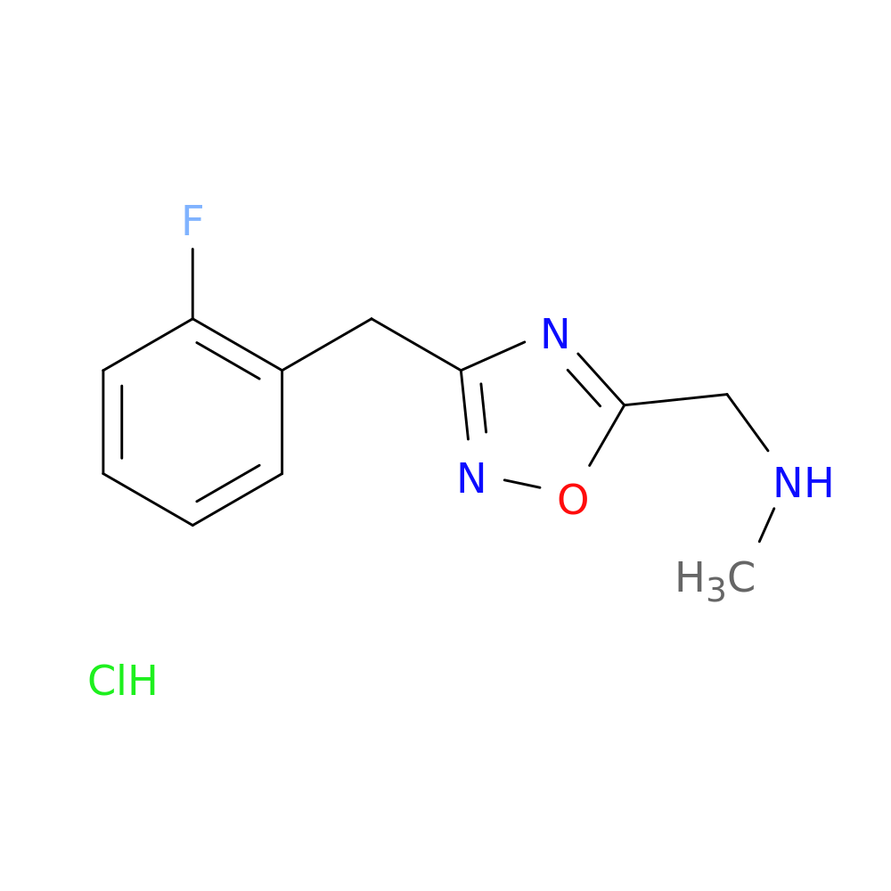 ({3-[(2-fluorophenyl)methyl]-1,2,4-oxadiazol-5-yl}methyl)(methyl)amine hydrochloride