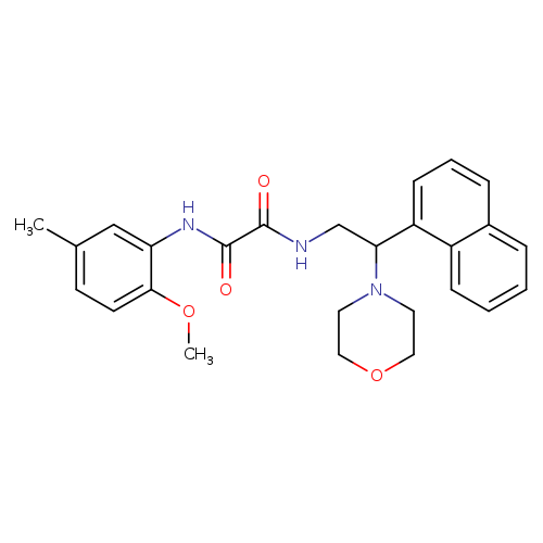 N-(2-methoxy-5-methylphenyl)-N'-[2-(morpholin-4-yl)-2-(naphthalen-1-yl)ethyl]ethanediamide