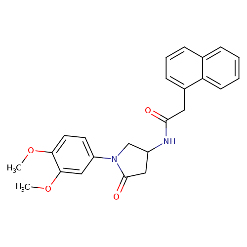 N-[1-(3,4-dimethoxyphenyl)-5-oxopyrrolidin-3-yl]-2-(naphthalen-1-yl)acetamide