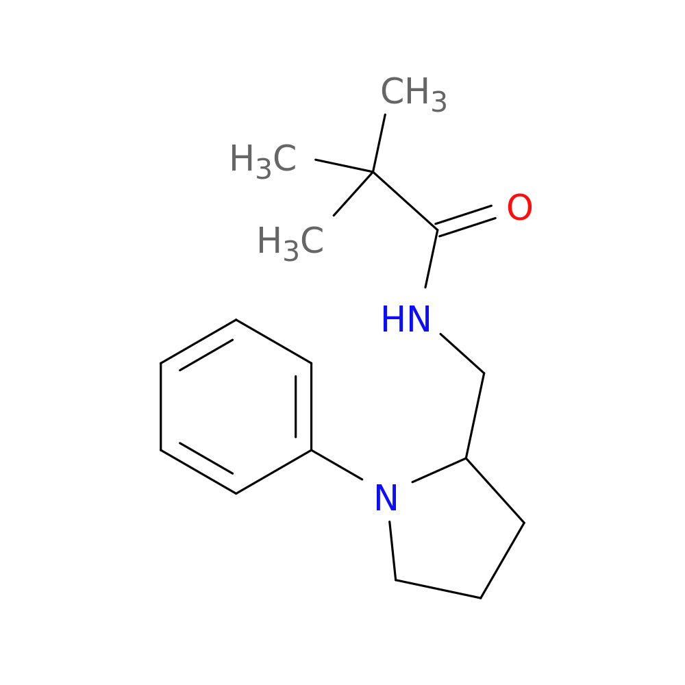 2,2-dimethyl-N-[(1-phenylpyrrolidin-2-yl)methyl]propanamide