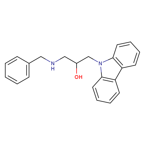1-Benzylamino-3-carbazol-9-yl-propan-2-ol