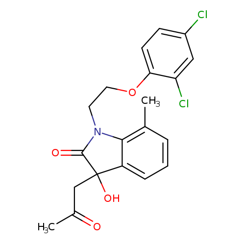 1-[2-(2,4-dichlorophenoxy)ethyl]-3-hydroxy-7-methyl-3-(2-oxopropyl)-2,3-dihydro-1H-indol-2-one