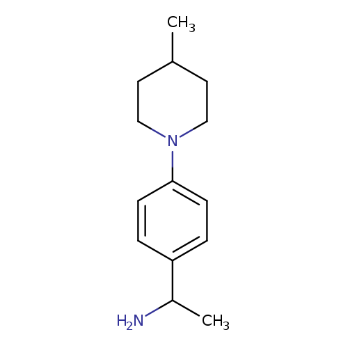 (1-[4-(4-Methylpiperidin-1-yl)phenyl]ethyl)amine