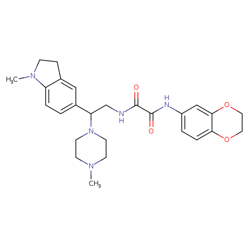 N'-(2,3-dihydro-1,4-benzodioxin-6-yl)-N-[2-(1-methyl-2,3-dihydro-1H-indol-5-yl)-2-(4-methylpiperazin-1-yl)ethyl]ethanediamide