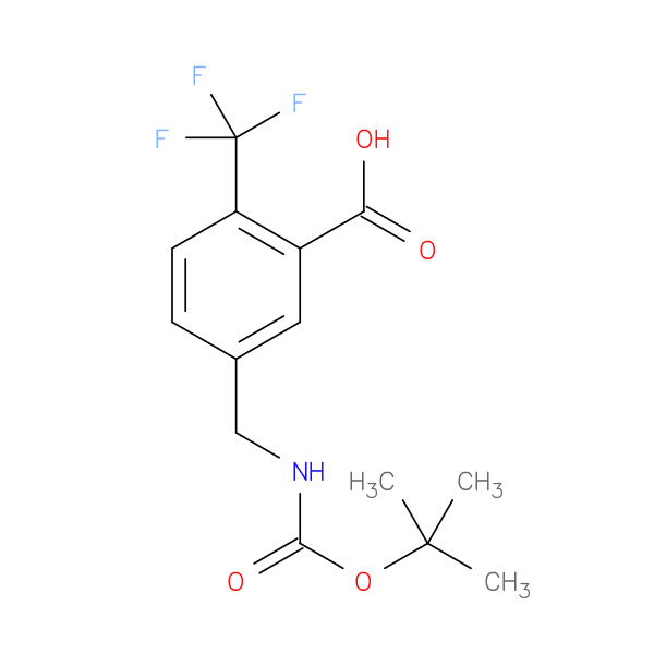 5-(((tert-Butoxycarbonyl)amino)methyl)-2-(trifluoromethyl)benzoic acid