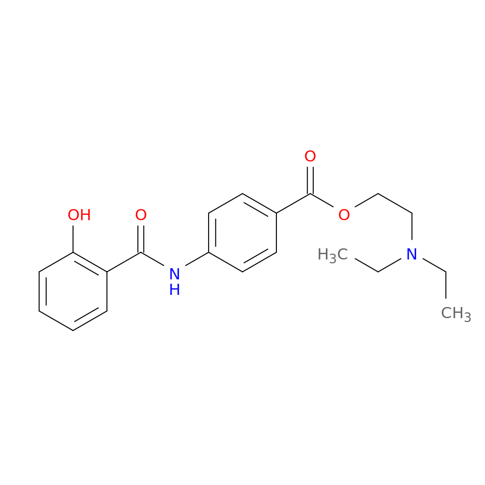 2-(Diethylamino)ethyl4-(2-Hydroxybenzamido)benzoate