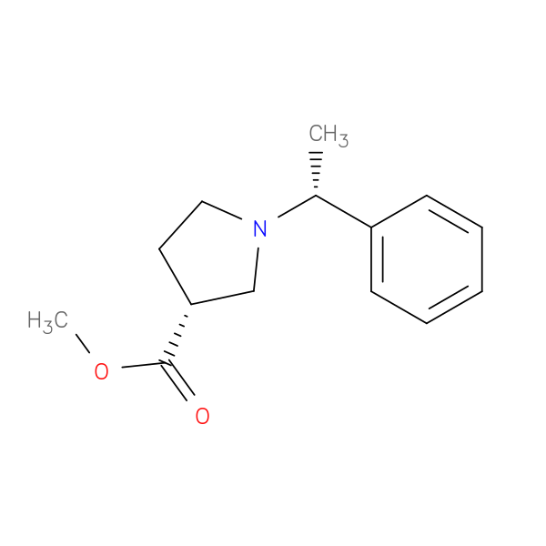 (R)-methyl 1-((R)-1-phenylethyl)pyrrolidine-3-carboxylate
