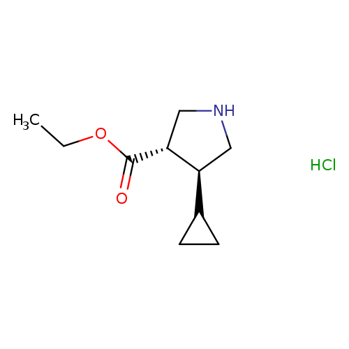 ethyl trans-4-cyclopropylpyrrolidine-3-carboxylate hydrochloride