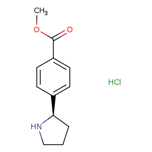 (R)-methyl 4-(pyrrolidin-2-yl)benzoate hydrochloride