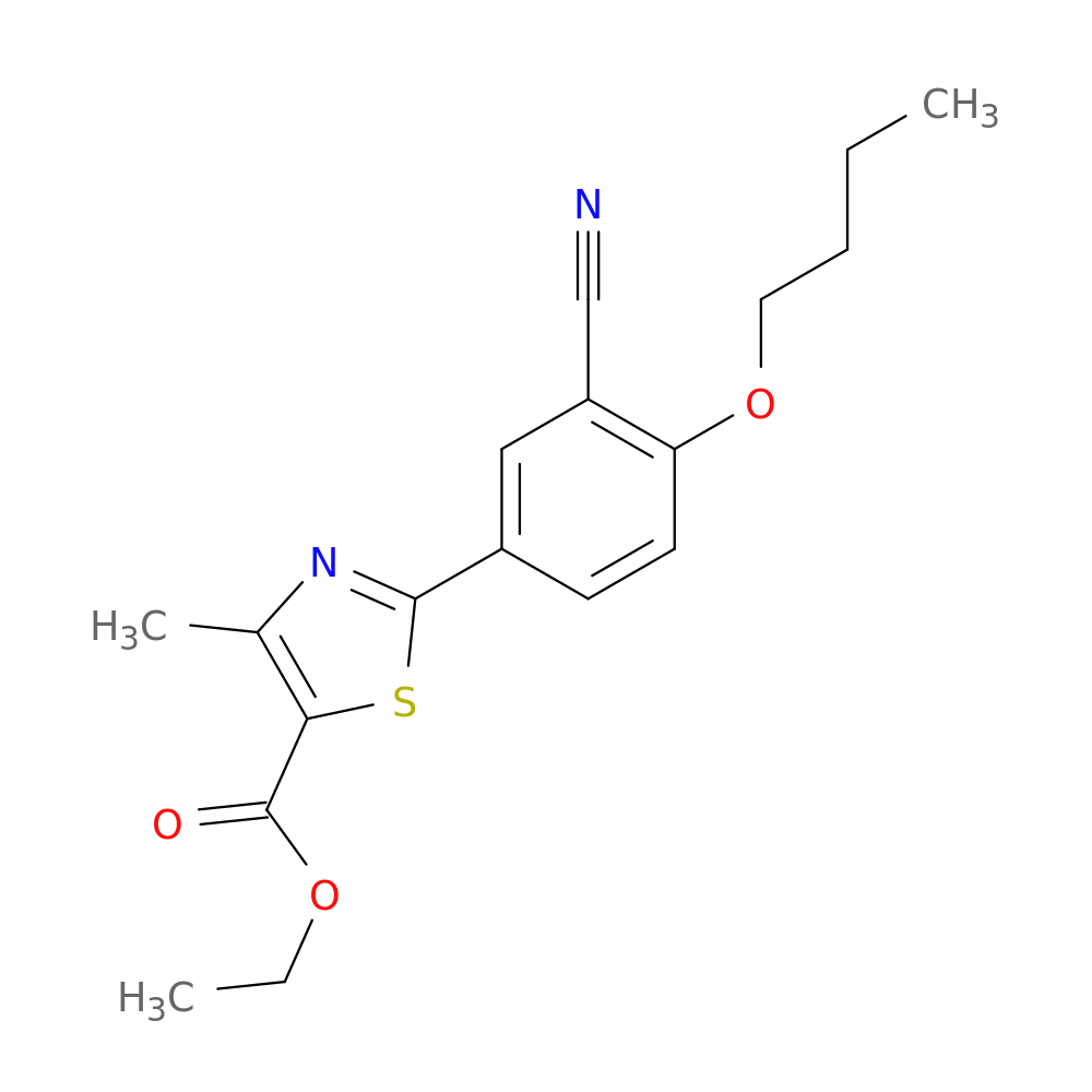 Ethyl 2-(4-butoxy-3-cyanophenyl)-4-methylthiazole-5-carboxylate