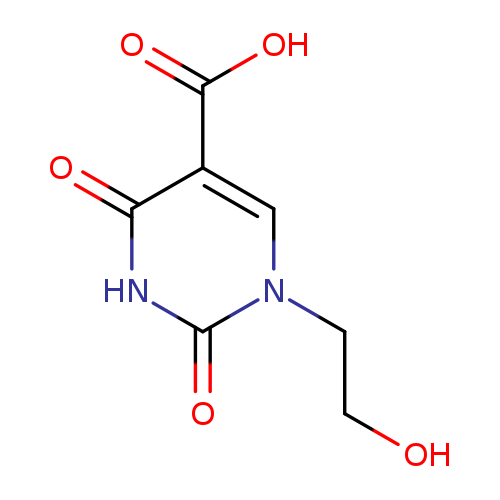 1-(2-hydroxyethyl)-2,4-dioxo-1,2,3,4-tetrahydropyrimidine-5-carboxylic acid