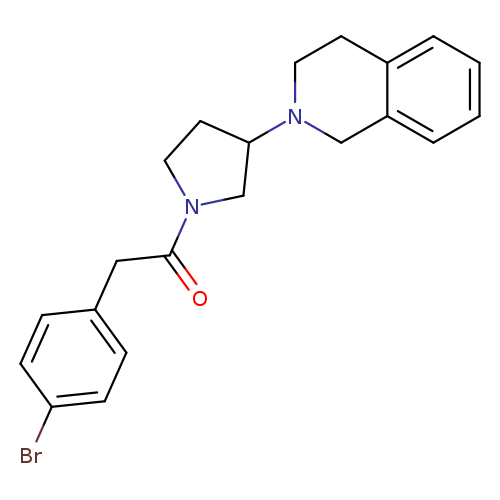 2-(4-bromophenyl)-1-[3-(1,2,3,4-tetrahydroisoquinolin-2-yl)pyrrolidin-1-yl]ethan-1-one
