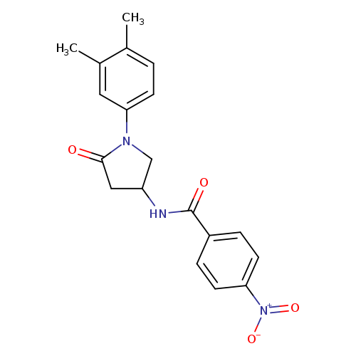N-[1-(3,4-dimethylphenyl)-5-oxopyrrolidin-3-yl]-4-nitrobenzamide