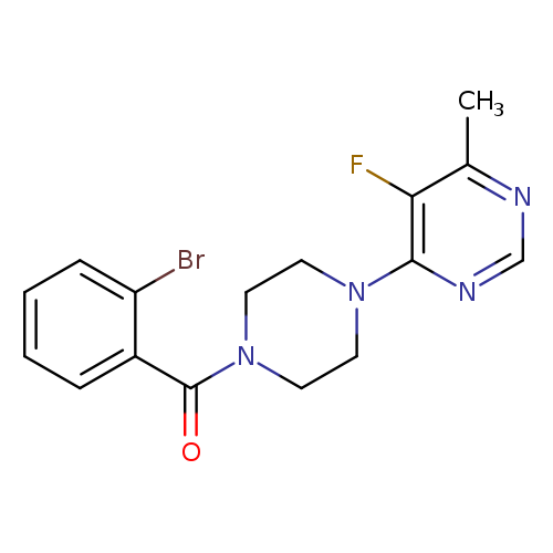 4-[4-(2-bromobenzoyl)piperazin-1-yl]-5-fluoro-6-methylpyrimidine
