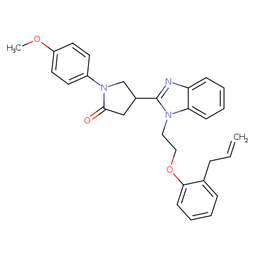 1-(4-methoxyphenyl)-4-(1-{2-[2-(prop-2-en-1-yl)phenoxy]ethyl}-1H-1,3-benzodiazol-2-yl)pyrrolidin-2-one