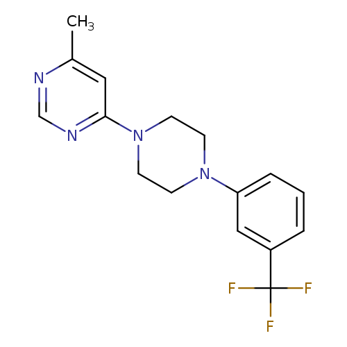 4-methyl-6-{4-[3-(trifluoromethyl)phenyl]piperazin-1-yl}pyrimidine