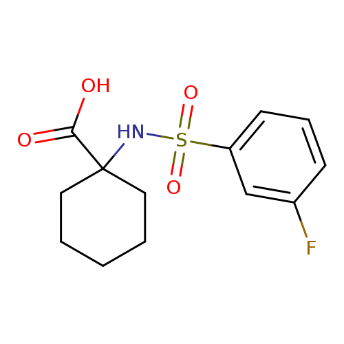 1-((3-fluorophenyl)sulfonamido)cyclohexane-1-carboxylic acid