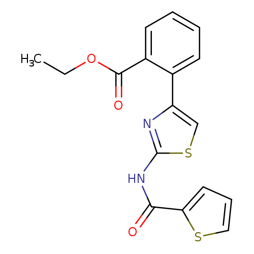 ethyl 2-[2-(thiophene-2-amido)-1,3-thiazol-4-yl]benzoate