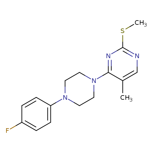 4-[4-(4-fluorophenyl)piperazin-1-yl]-5-methyl-2-(methylsulfanyl)pyrimidine