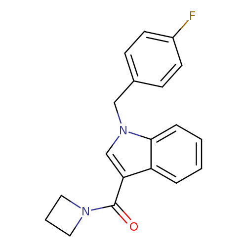 azetidin-1-yl(1-(4-fluorobenzyl)-1H-indol-3-yl)methanone
