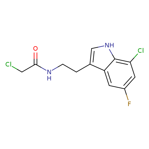 2-chloro-N-[2-(7-chloro-5-fluoro-1H-indol-3-yl)ethyl]acetamide