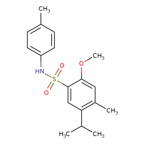 2-methoxy-4-methyl-N-(4-methylphenyl)-5-(propan-2-yl)benzene-1-sulfonamide
