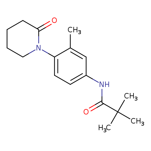 2,2-dimethyl-N-[3-methyl-4-(2-oxopiperidin-1-yl)phenyl]propanamide