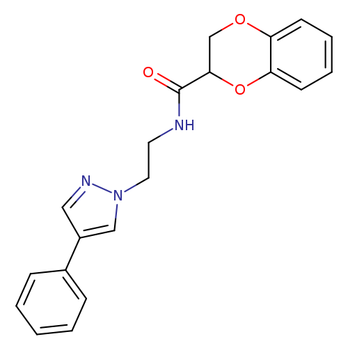 N-[2-(4-phenyl-1H-pyrazol-1-yl)ethyl]-2,3-dihydro-1,4-benzodioxine-2-carboxamide