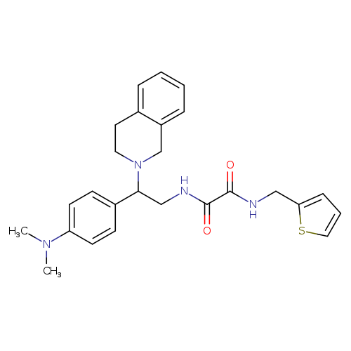 N'-{2-[4-(dimethylamino)phenyl]-2-(1,2,3,4-tetrahydroisoquinolin-2-yl)ethyl}-N-[(thiophen-2-yl)methyl]ethanediamide