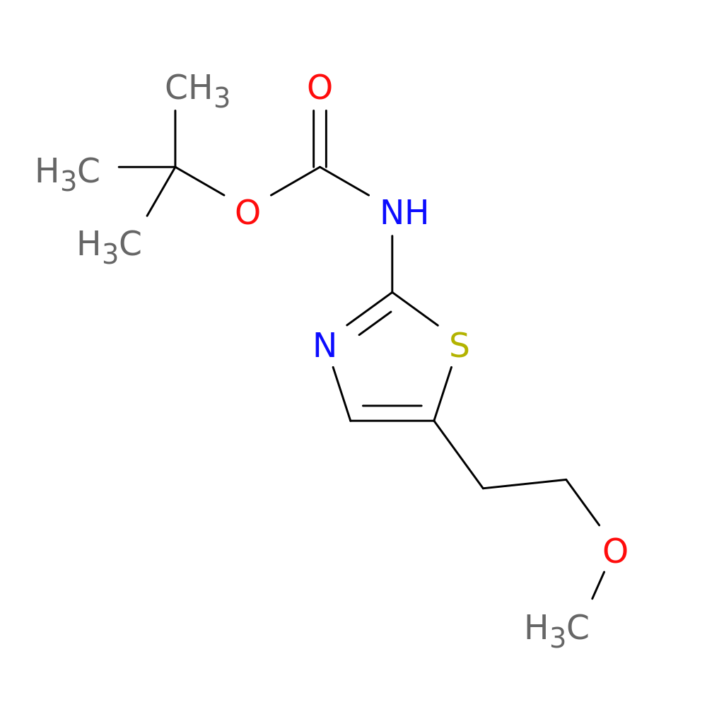 tert-butyl N-[5-(2-methoxyethyl)-1,3-thiazol-2-yl]carbamate