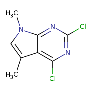 7H-Pyrrolo[2,3-d]pyrimidine, 2,4-dichloro-5,7-dimethyl-