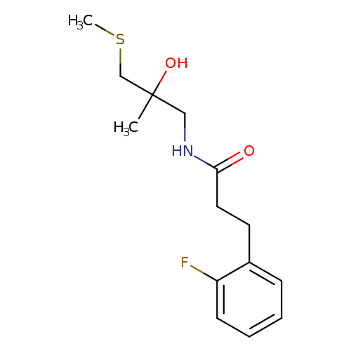 3-(2-fluorophenyl)-N-[2-hydroxy-2-methyl-3-(methylsulfanyl)propyl]propanamide
