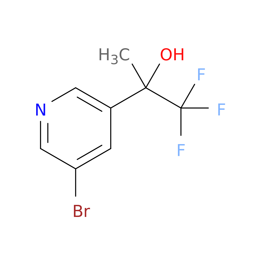 2-(5-Bromopyridin-3-yl)-1,1,1-trifluoropropan-2-ol