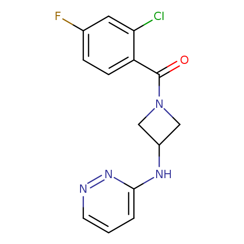 N-[1-(2-chloro-4-fluorobenzoyl)azetidin-3-yl]pyridazin-3-amine