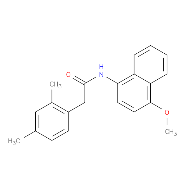 2-(2,4-dimethylphenyl)-N-(4-methoxynaphthalen-1-yl)acetamide
