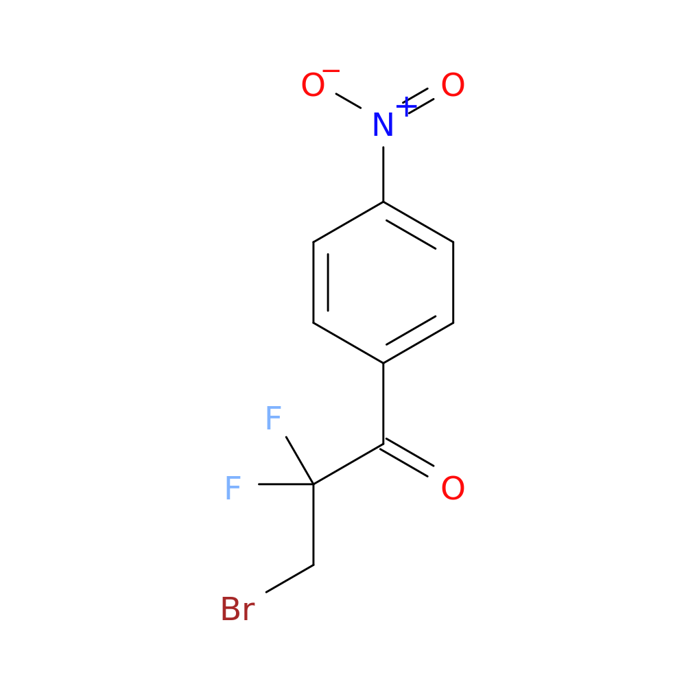 3-bromo-2,2-difluoro-1-(4-nitrophenyl)propan-1-one