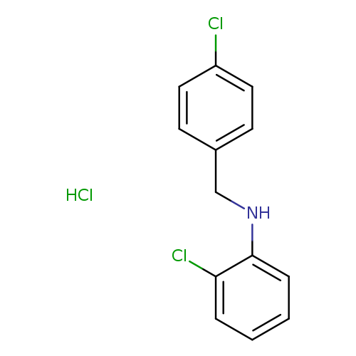2-chloro-N-[(4-chlorophenyl)methyl]aniline hydrochloride