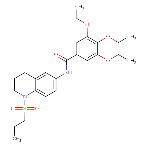 3,4,5-triethoxy-N-[1-(propane-1-sulfonyl)-1,2,3,4-tetrahydroquinolin-6-yl]benzamide