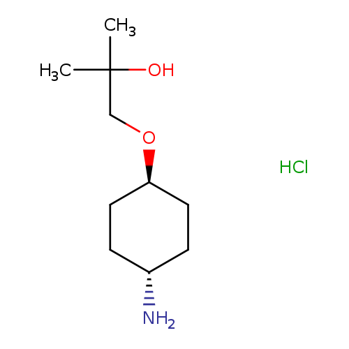 2-methyl-1-{[(1r,4r)-4-aminocyclohexyl]oxy}propan-2-ol hydrochloride, trans