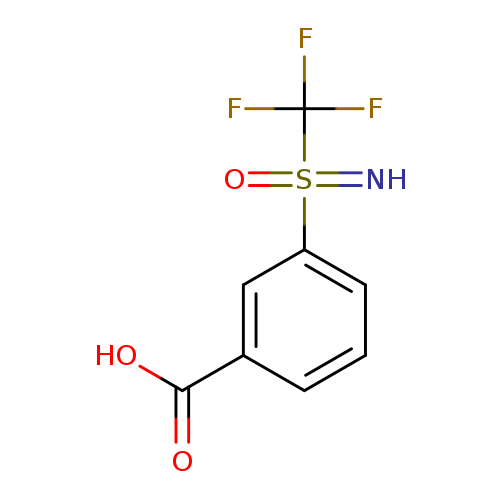 3-[imino(oxo)(trifluoromethyl)-lambda6-sulfanyl]benzoic acid