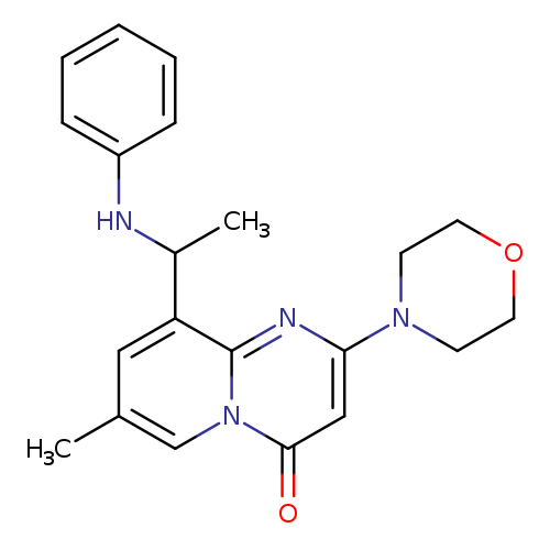 7-Methyl-2-(morpholin-4-yl)-9-[1-(phenylamino)ethyl]pyrido[1,2-a]pyrimidin-4-one