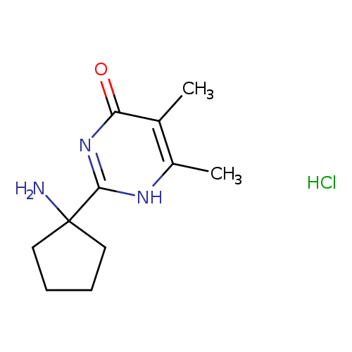 2-(1-aminocyclopentyl)-5,6-dimethyl-1,4-dihydropyrimidin-4-one hydrochloride