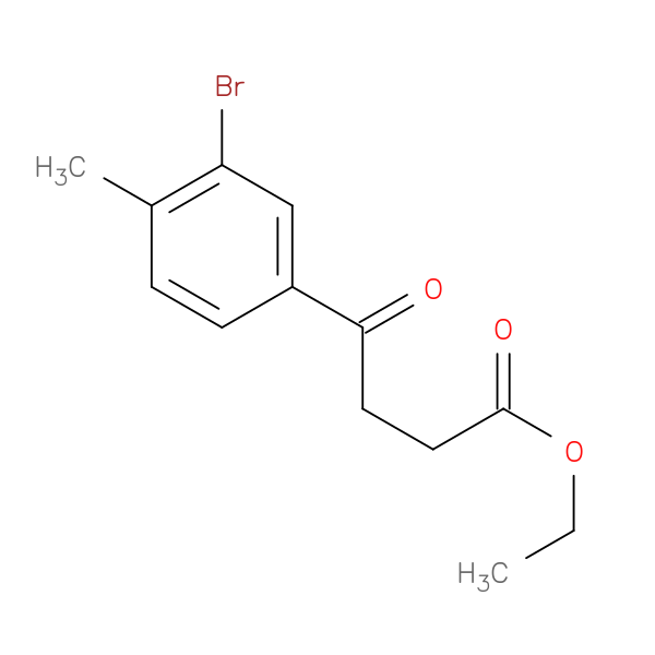 Ethyl 4-(3-bromo-4-methylphenyl)-4-oxobutyrate
